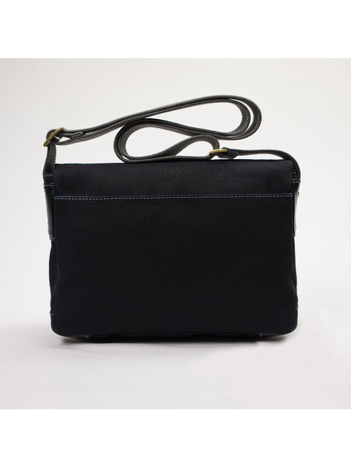 輕量帆布郵差包(靜謐黑)