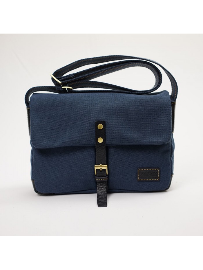 輕量帆布郵差包(海軍藍)