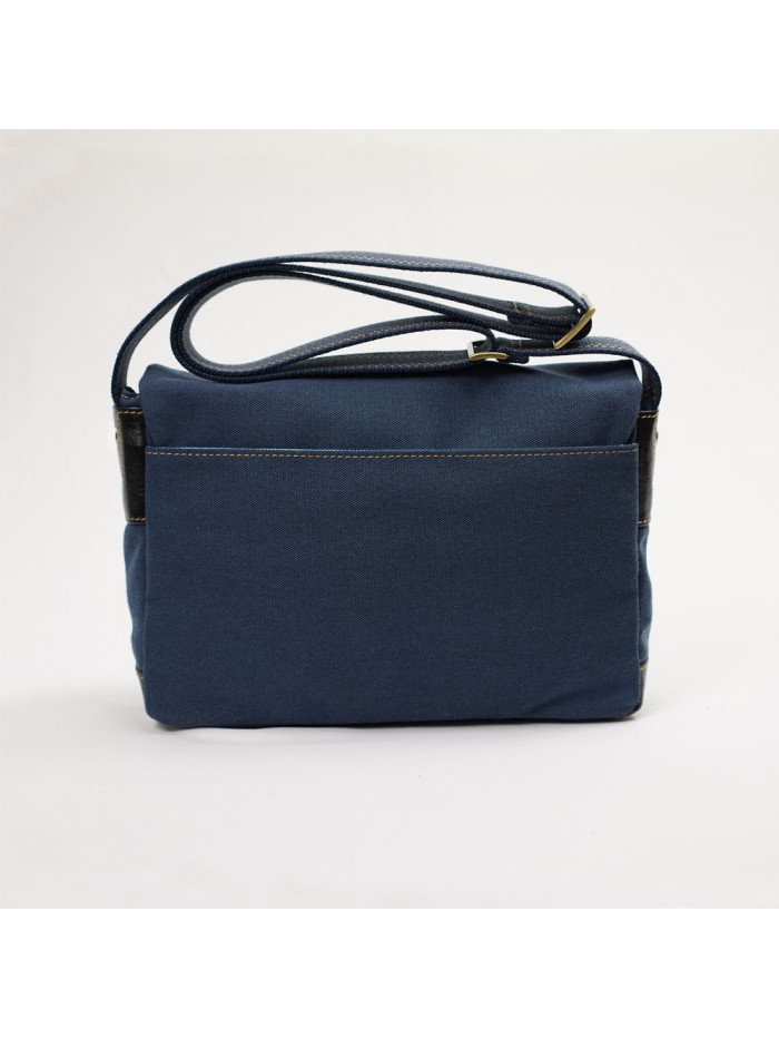 輕量帆布郵差包(海軍藍)