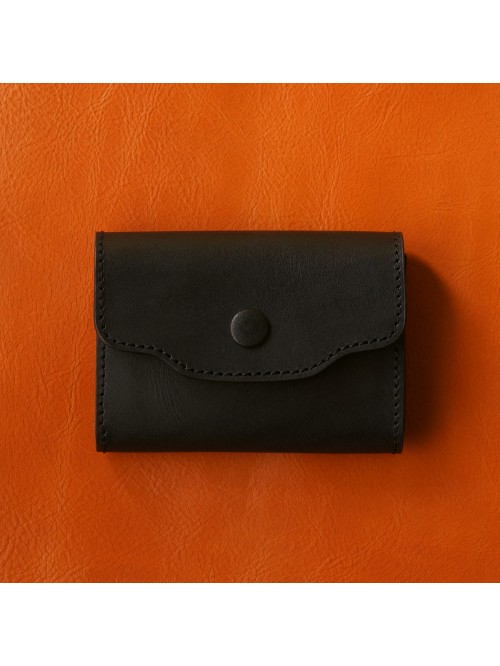 植鞣皮革好會裝名片夾(靜謐黑)