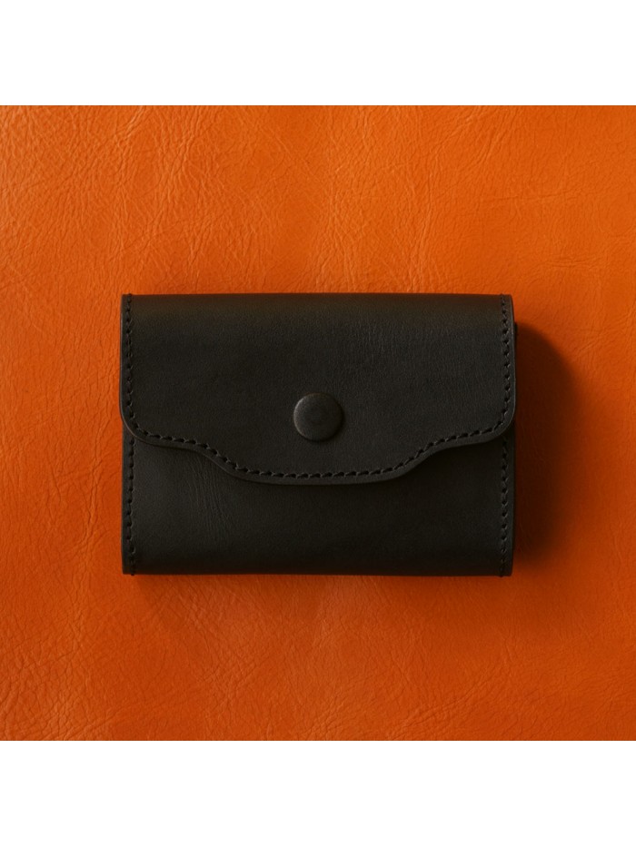 植鞣皮革好會裝名片夾(靜謐黑)