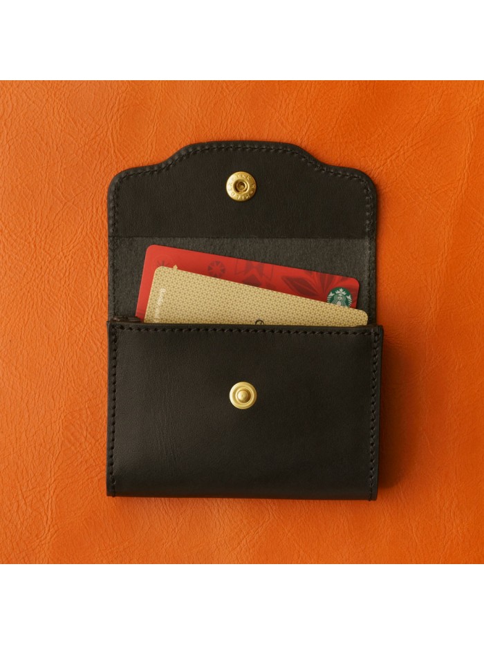 植鞣皮革好會裝名片夾(靜謐黑)