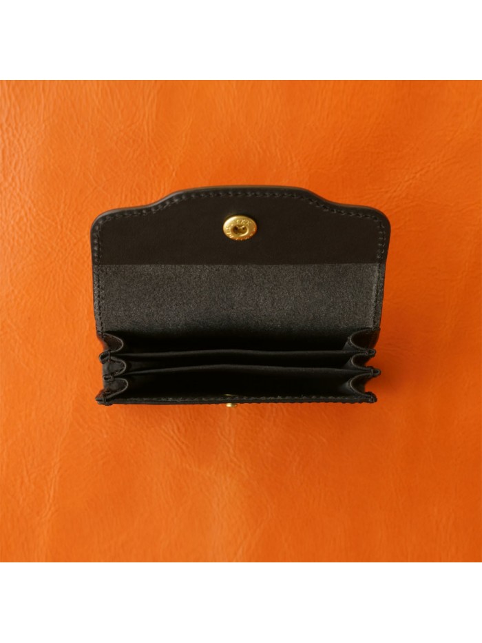 植鞣皮革好會裝名片夾(靜謐黑)