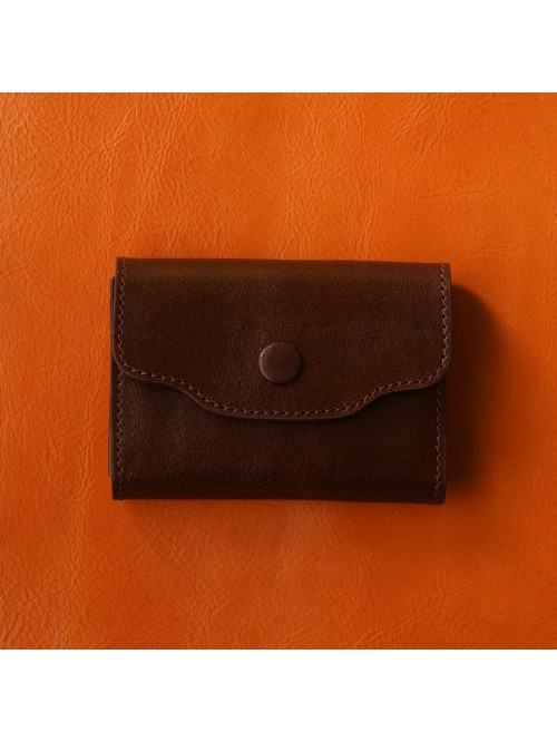 植鞣皮革好會裝名片夾(曼巴咖)