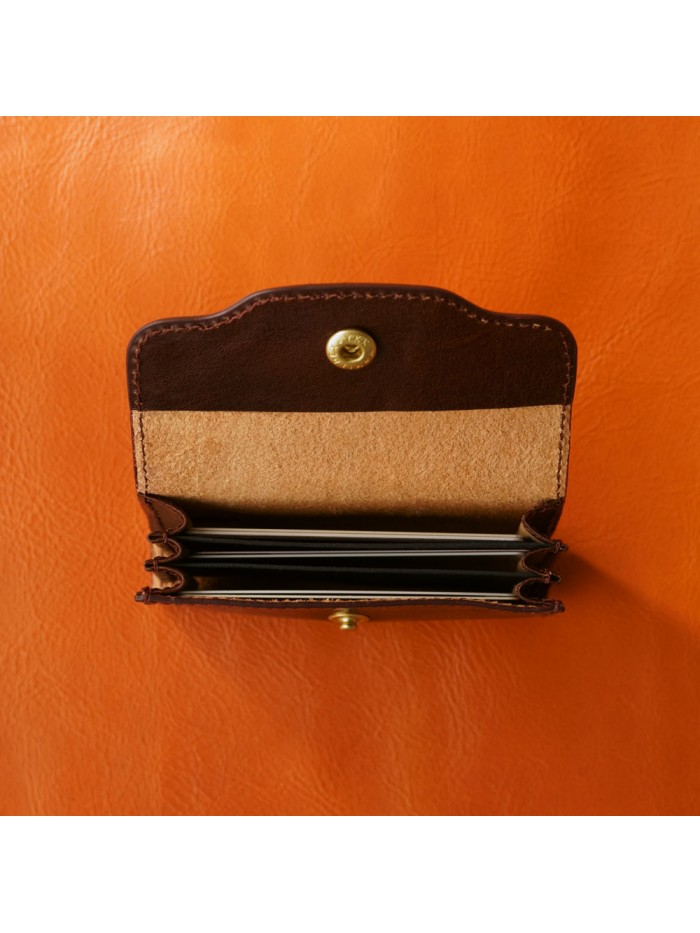 植鞣皮革好會裝名片夾(曼巴咖)