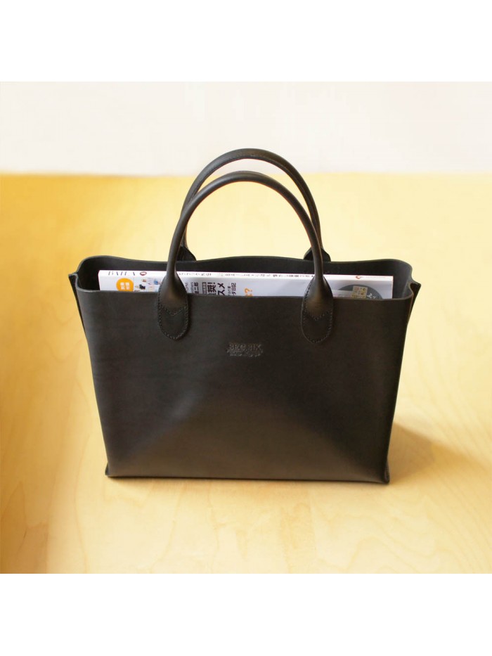 進口植鞣手提包(消光黑)