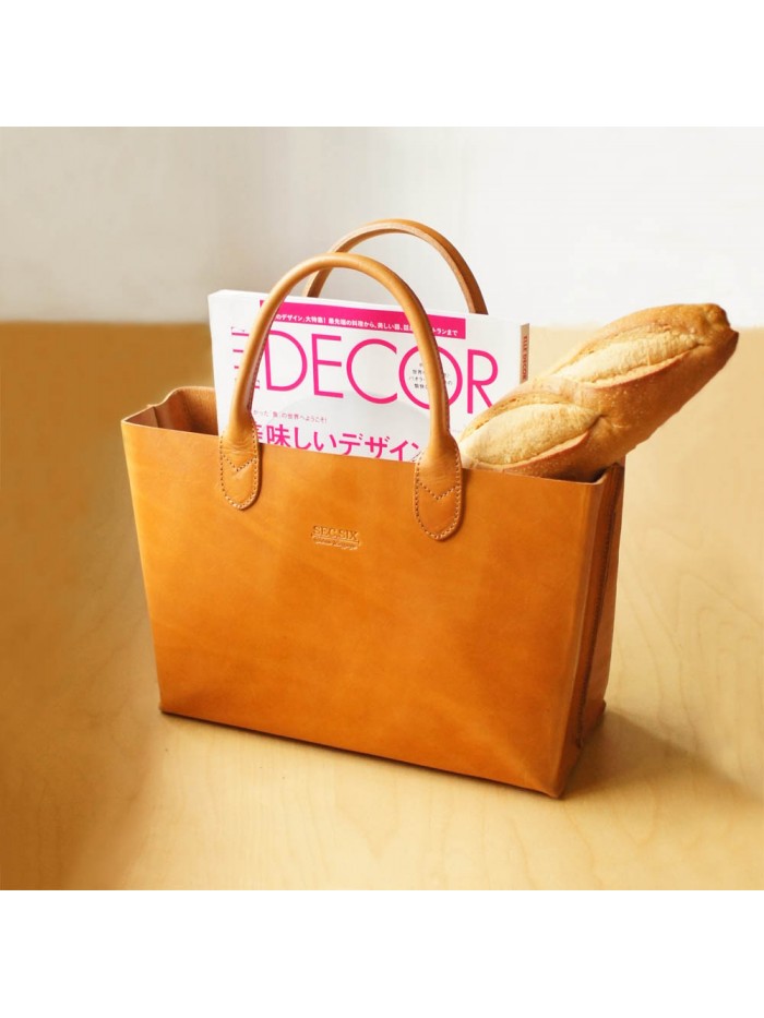 進口植鞣手提包(焦糖啡)