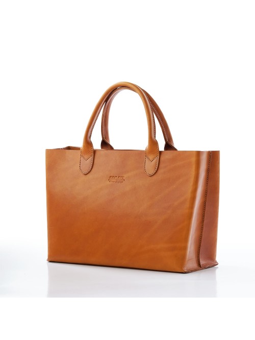 進口植鞣手提包(焦糖啡)