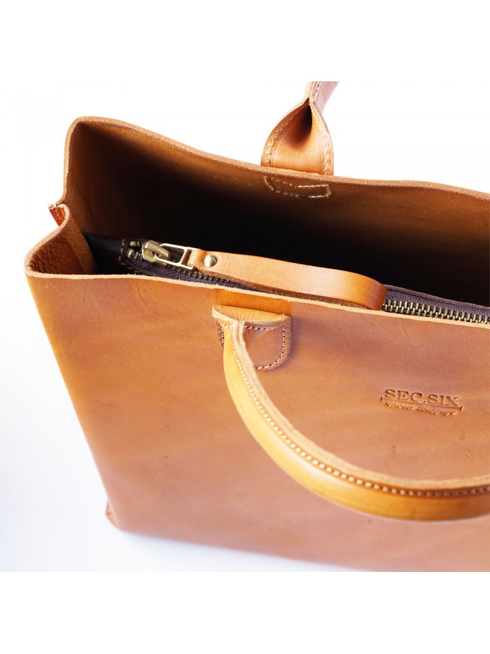 進口植鞣手提包(焦糖啡)