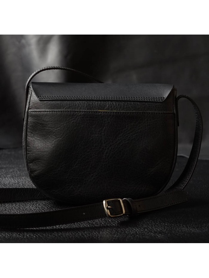 肩背小馬鞍包(靜謐黑)