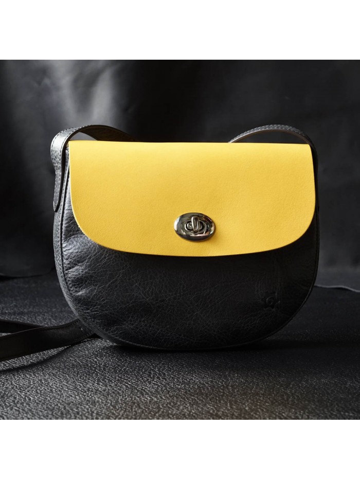 肩背小馬鞍包(雛菊黃)