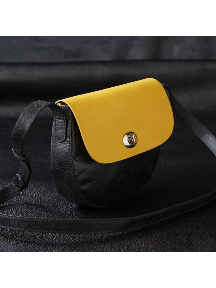 肩背小馬鞍包(雛菊黃)