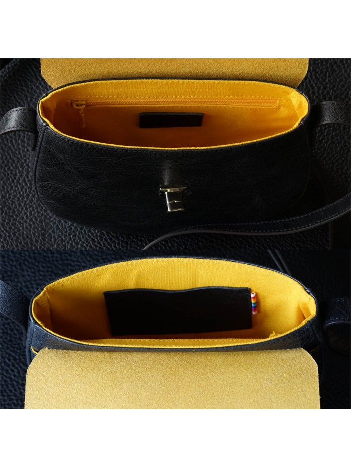 肩背小馬鞍包(雛菊黃)