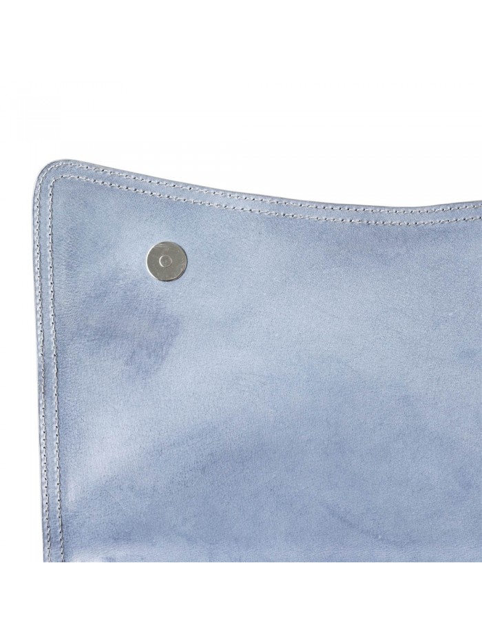 義大利植鞣皮革學院包(藍灰)