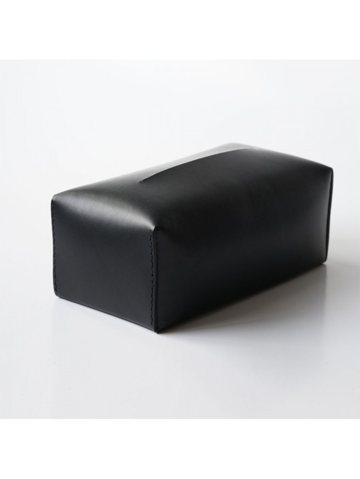 手縫義大利馬鞍皮面紙套(靜謐黑)