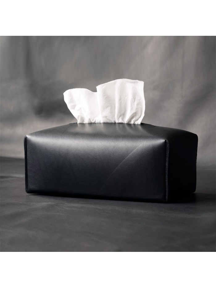 手縫義大利馬鞍皮面紙套(靜謐黑)